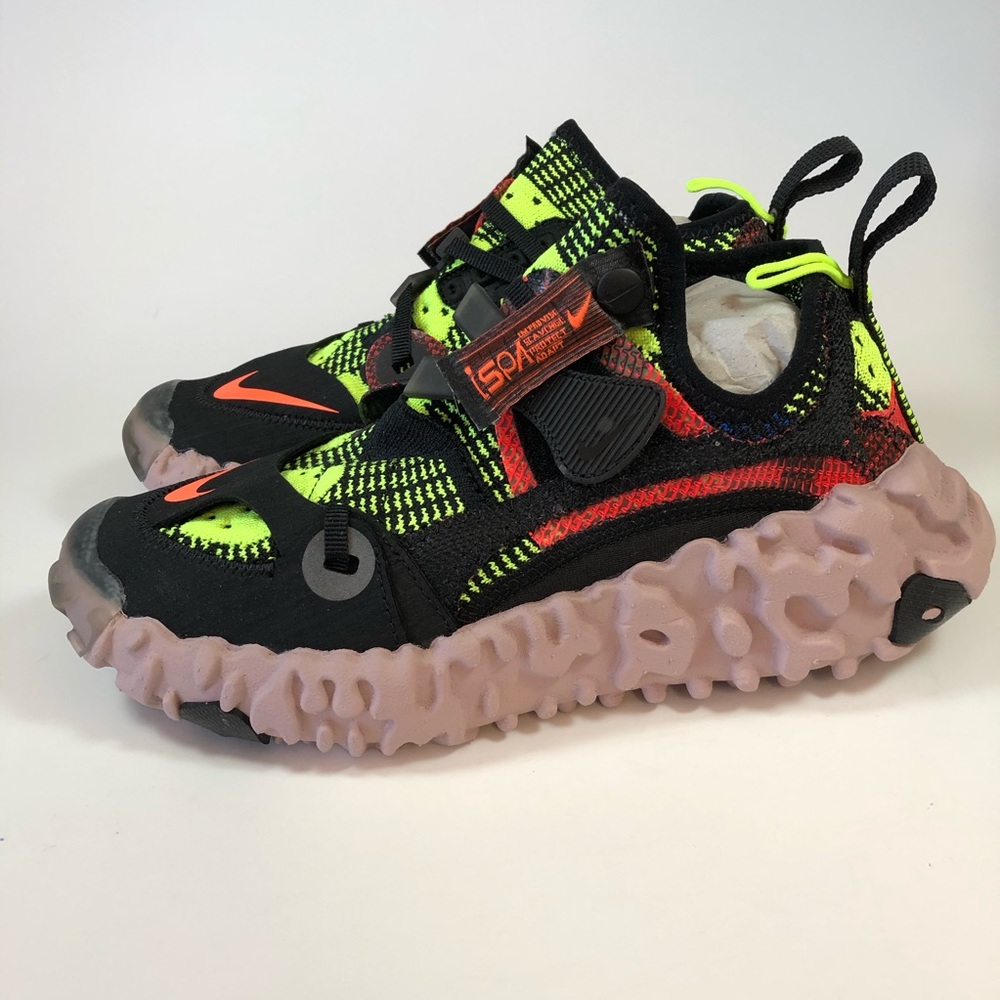 Nike ISPA OverReact Flyknit - Black/Crimson/Volt - Picture 3 of 13